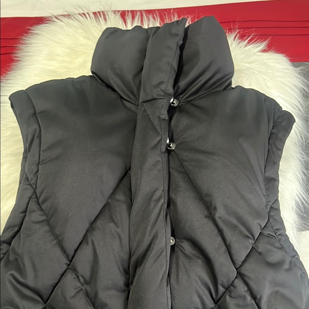 STYLUS Black Quilted Puffer Vest